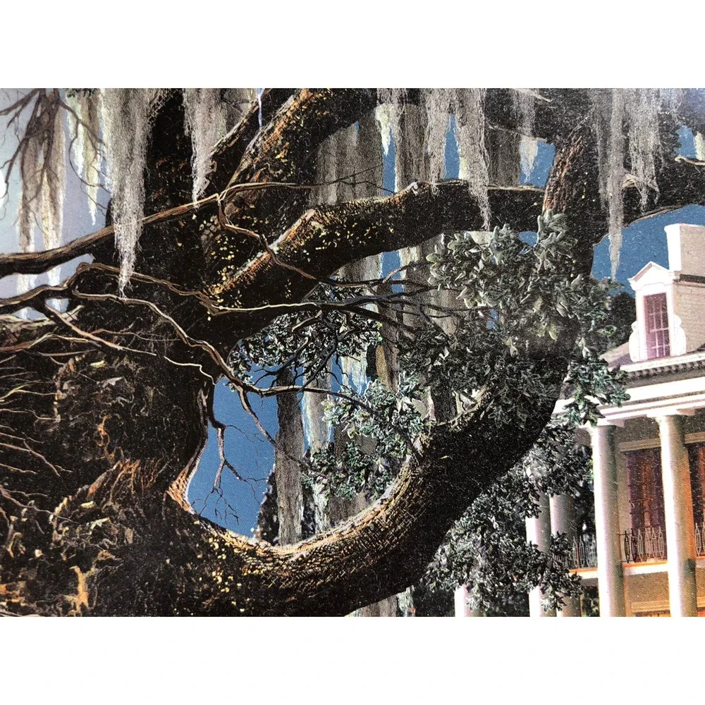 Sunsout 1500‎ pc Puzzle Moonlight and Lace Southern Antebellum Oak Spanish Moss